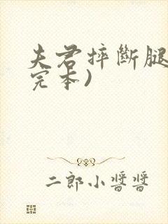 夫君摔断腿后(完本)