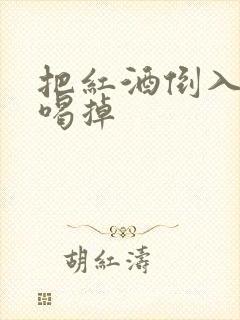 把红酒倒入b里喝掉