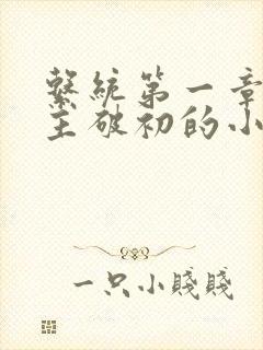 系统第一章给宿主破初的小说