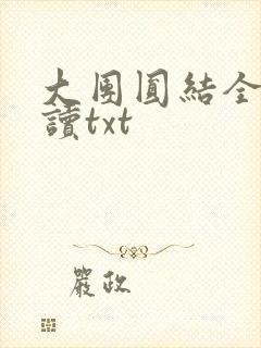 大团圆结全文阅读txt