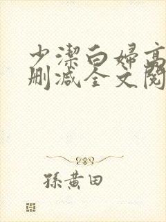 少洁白妇高义无删减全文阅读