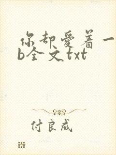 你却爱着一个sb全文txt