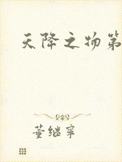 天降之物第一季