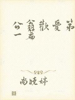 公翁欢爱第三十一篇