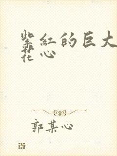 紫红的巨大顶开花心