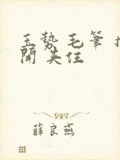 玉势 毛笔 撑开 夹住