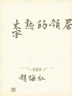 火热的领居中文字