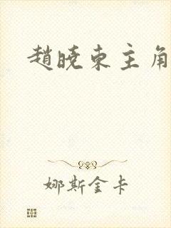 赵晓东主角小说