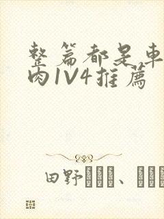 整篇都是车的多肉1V4推荐