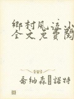 乡村风流小傻子全文免费阅读