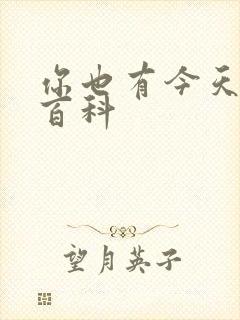 你也有今天百度百科