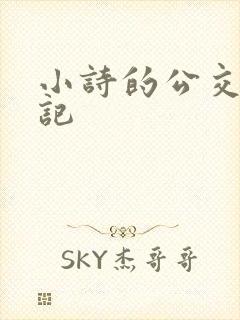 小诗的公交车日记