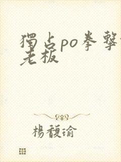 独占po拳击馆老板