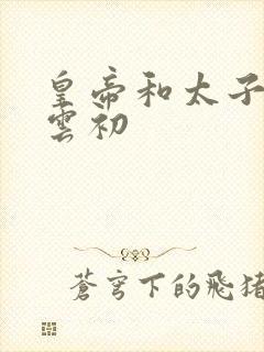 皇帝和太子妃h云初