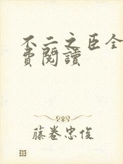 不二之臣全文免费阅读