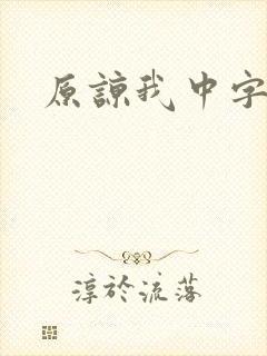 原谅我中字