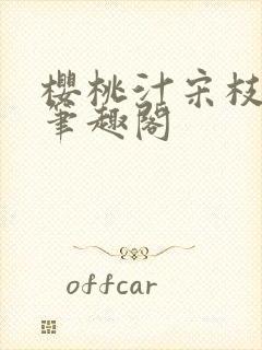 樱桃汁宋枝江野笔趣阁
