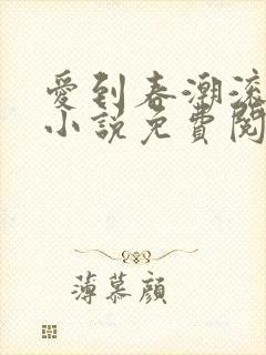 爱到春潮滚滚来小说免费阅读