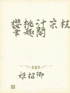 樱桃汁宋枝江野笔趣阁