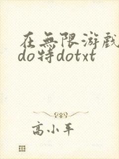 在无限游戏大里do特dotxt