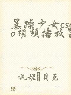 暴躁少女csgo视频播放器推荐