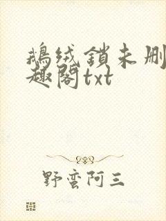 鹅绒锁未删除笔趣阁txt
