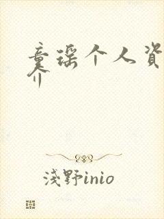 童瑶个人资料简介