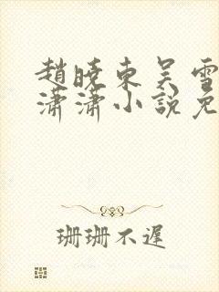 赵晓东吴雪晴王潇潇小说免费阅读