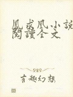 凤求凰小说免费阅读全文