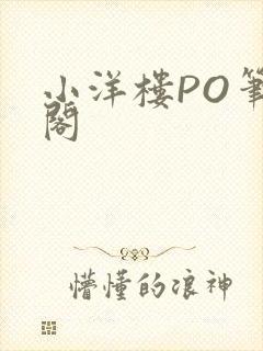 小洋楼PO笔趣阁