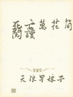 死亡万花简小说阅读