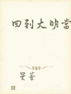 回到大明当才子