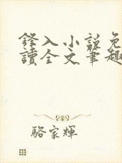 锋入小说免费阅读全文笔趣阁