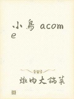 小鸟 acome