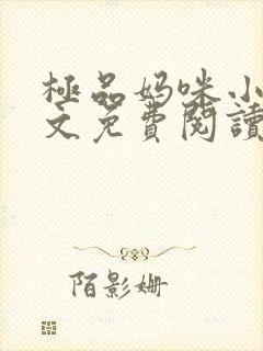 极品妈咪小说全文免费阅读