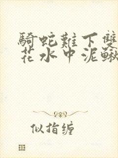 骑蛇难下双金银花水中泥鳅双男主