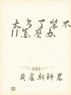 太多了装不下h11怎么办