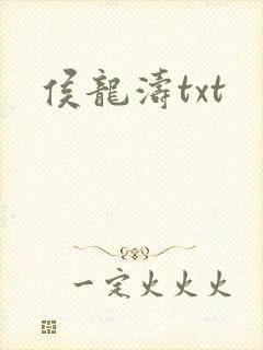 侯龙涛txt封面