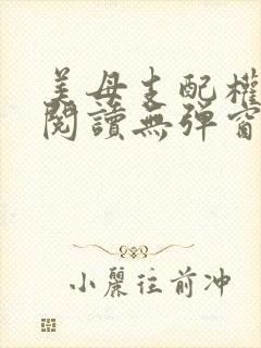 美母支配权全文阅读无弹窗笔趣阁