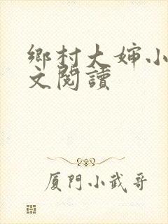 乡村大婶小说全文阅读