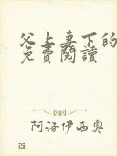 父上妻下的小说免费阅读