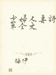 少妇人妻诗雨小军全文