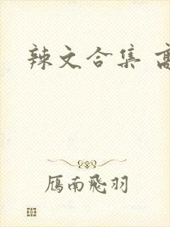 辣文合集 高h