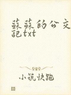 苏苏的公交车日记txt