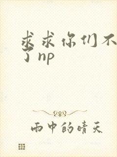 求求你们不要做了np