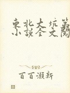 东北大坑第二部小说全文阅读