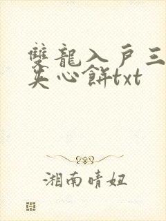 双龙入户三人行夹心饼txt