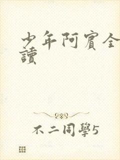 少年阿宾全集阅读