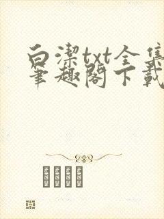 白洁txt全集笔趣阁下载