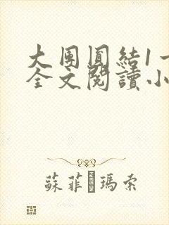 大团圆结1一6全文阅读小说于兜兜